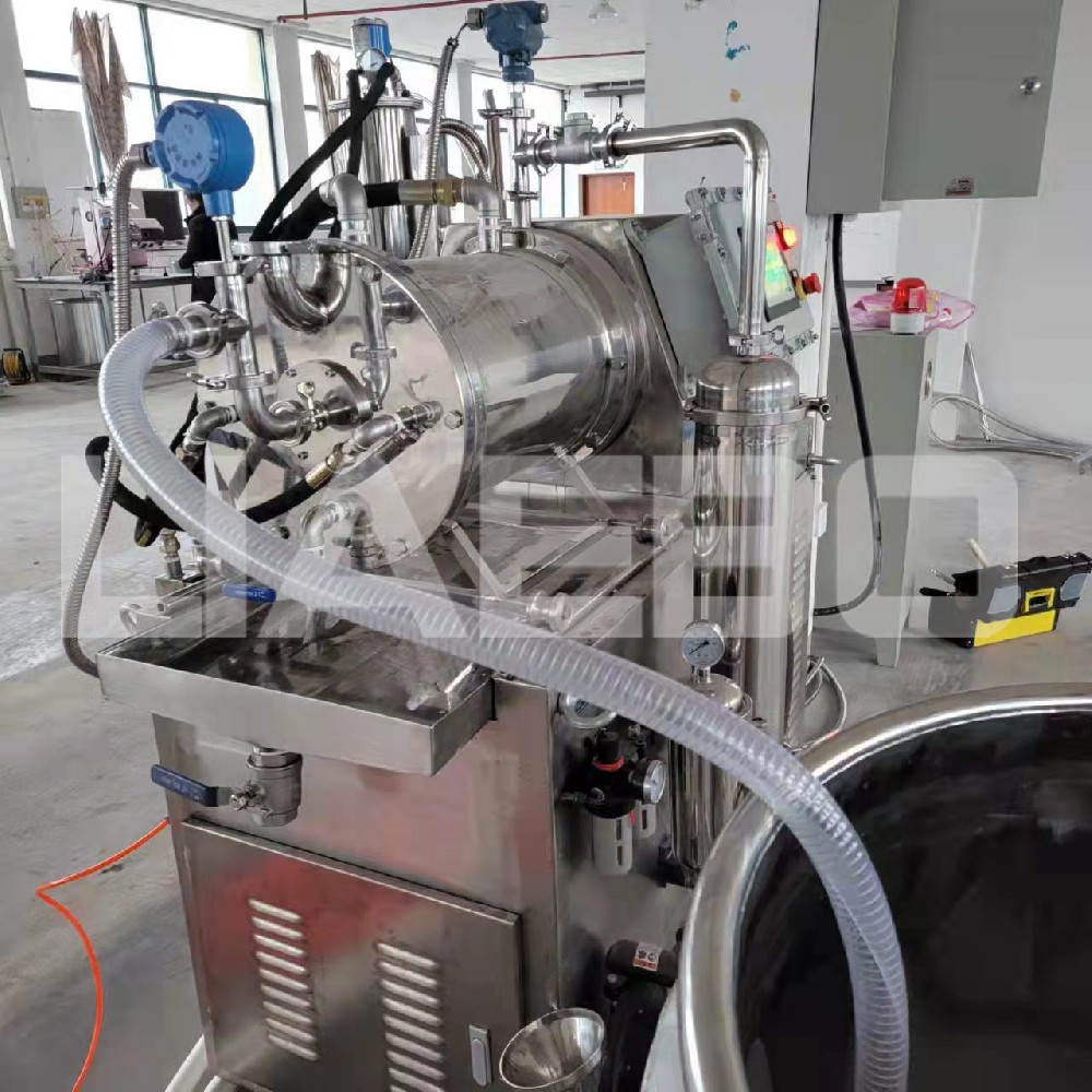 浙江某染料企業25L納米砂磨機調試成功